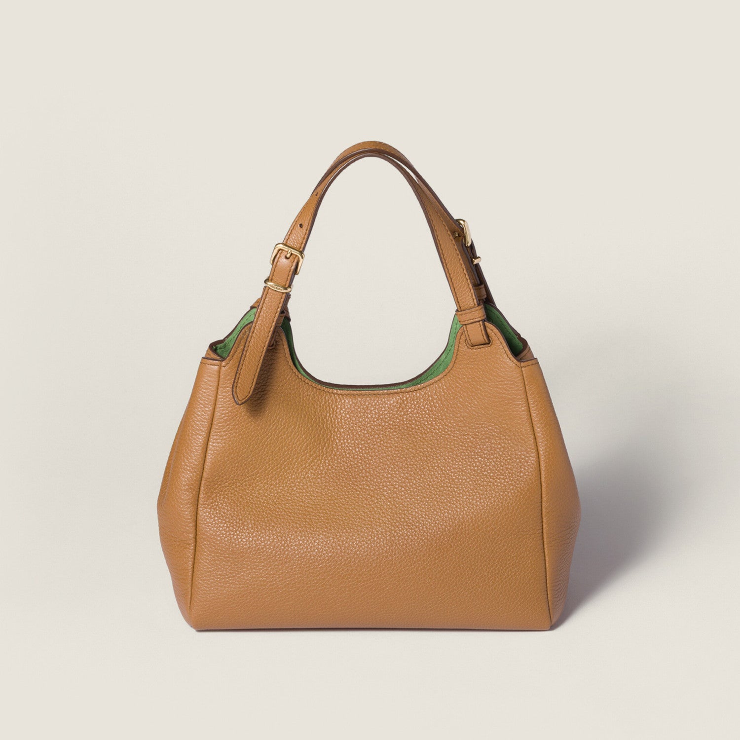 MiuMiu Women's Fashion Classic Solid Color Grain Leather Logo Handbag Shoulder Bag Bags 5BA304_2IFL_F0ZKS #79515