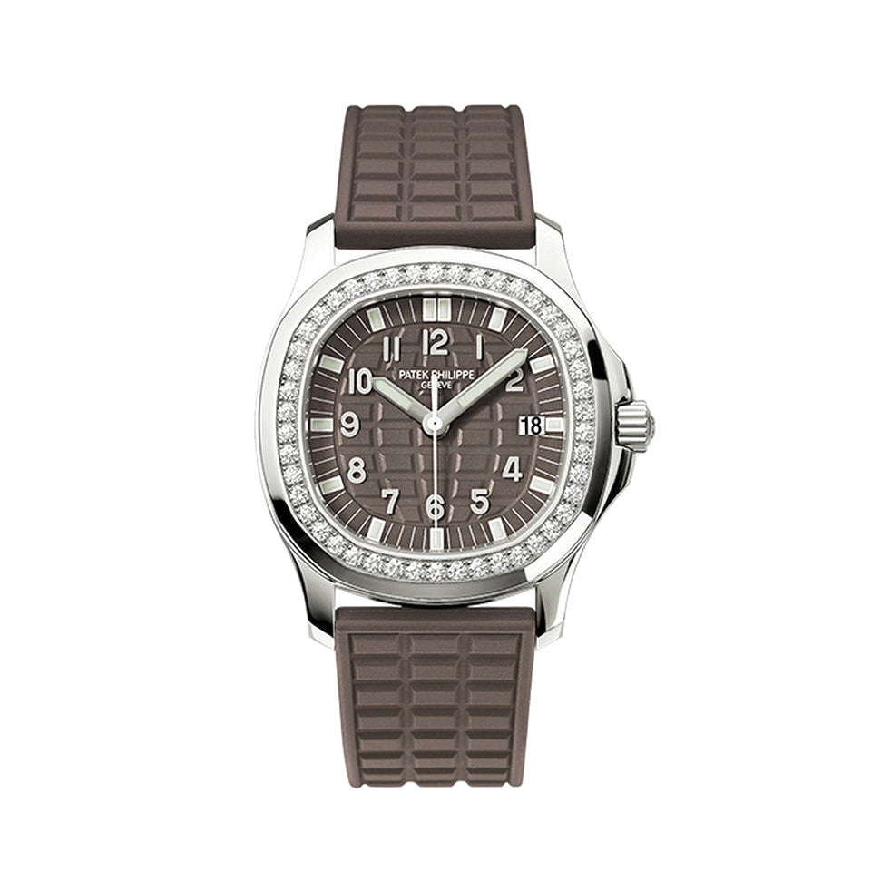 Patek Philippe Women's Quartz 100M Water Resistant Solid Color Dial Rubber Strap Watch #75754