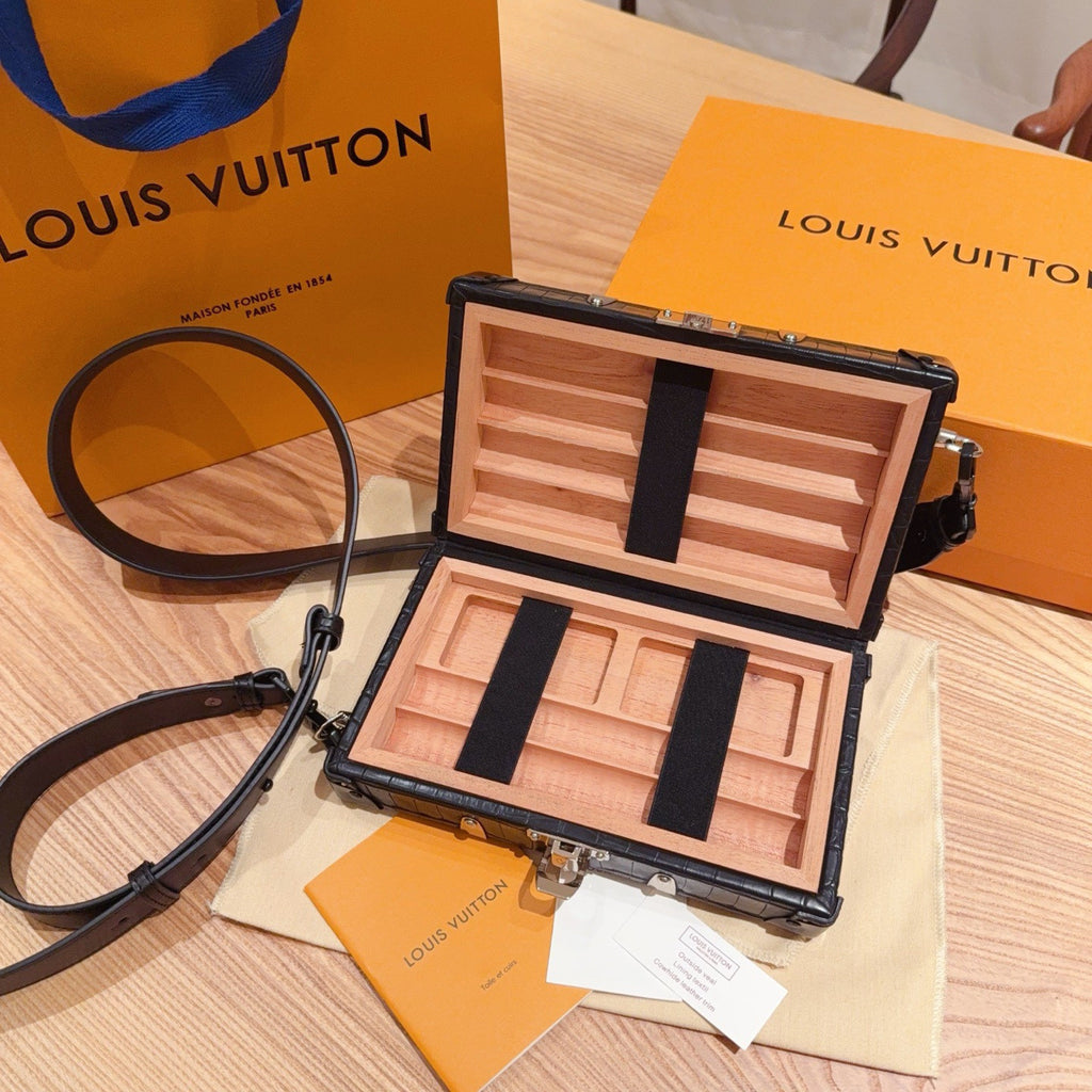 Louis Vuitton Crocodile Leather Pattern Handbag #382399