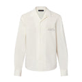 Louis Vuitton Men's Spring And Fall White Letters Logo Embroidery Single Breasted Long Sleeved Shirt #73264