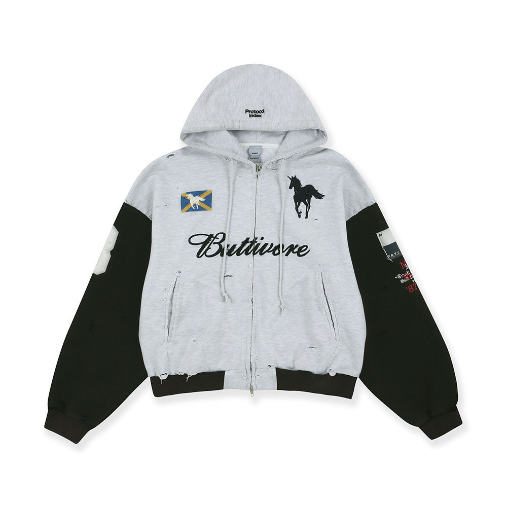 Protocol Index Buttivore Zip Hoodie White #334224