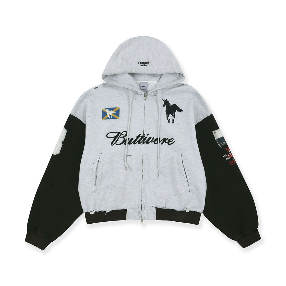 Protocol Index Buttivore Zip Hoodie White #334224