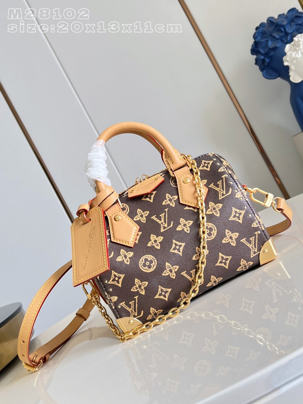 LOUIS VUITTON Speedy Trunk 20 Other Monogram Canvas Women Bags M28102 #377232