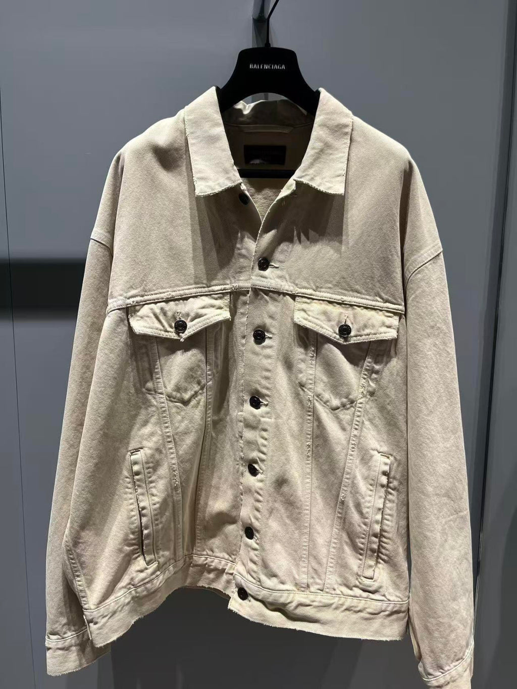 Balenciaga Embroidered Denim Jacket #333927