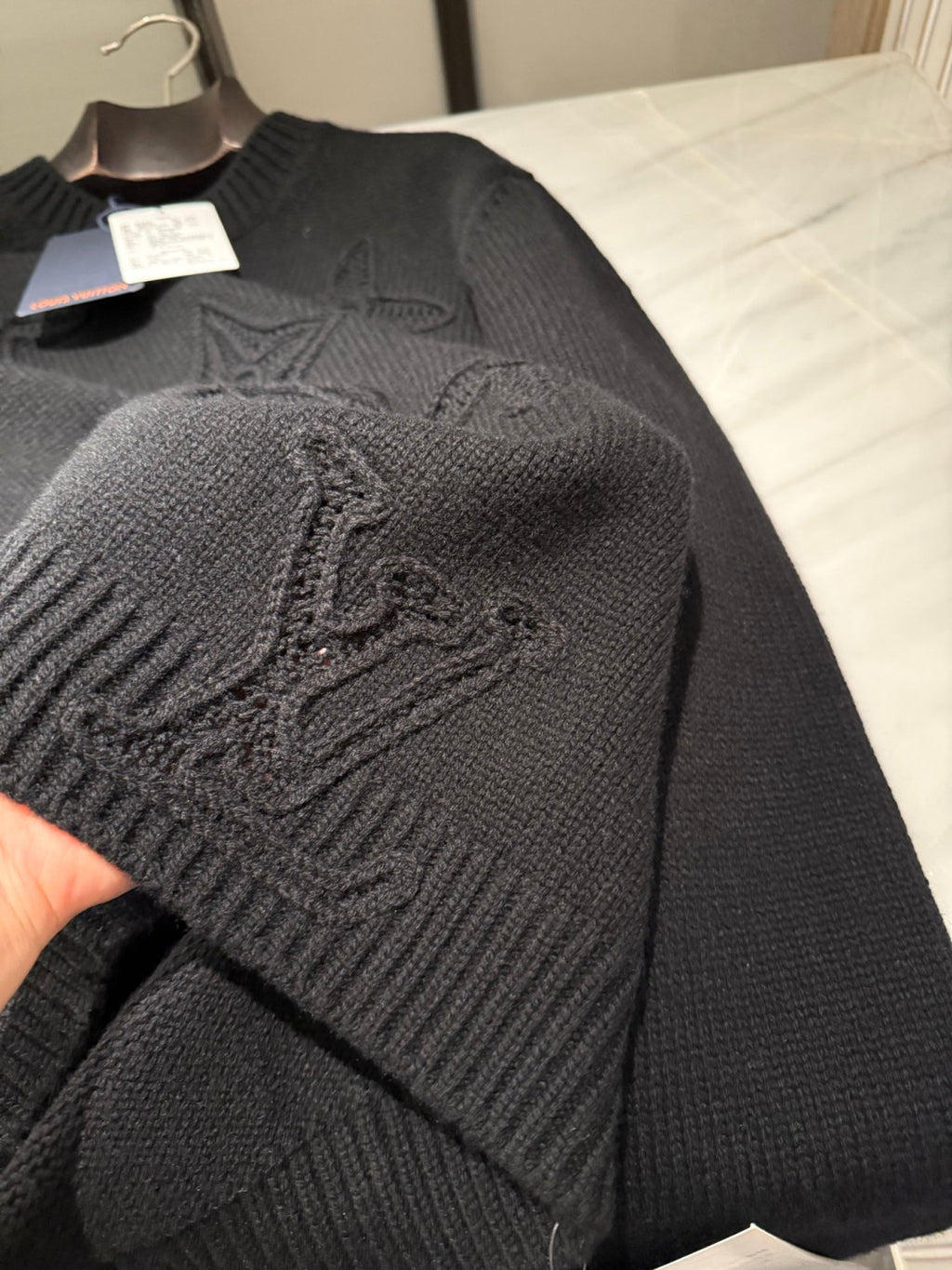 Louis Vuitton Men's Embellished Knitted Crewneck 1AJBWY #334453