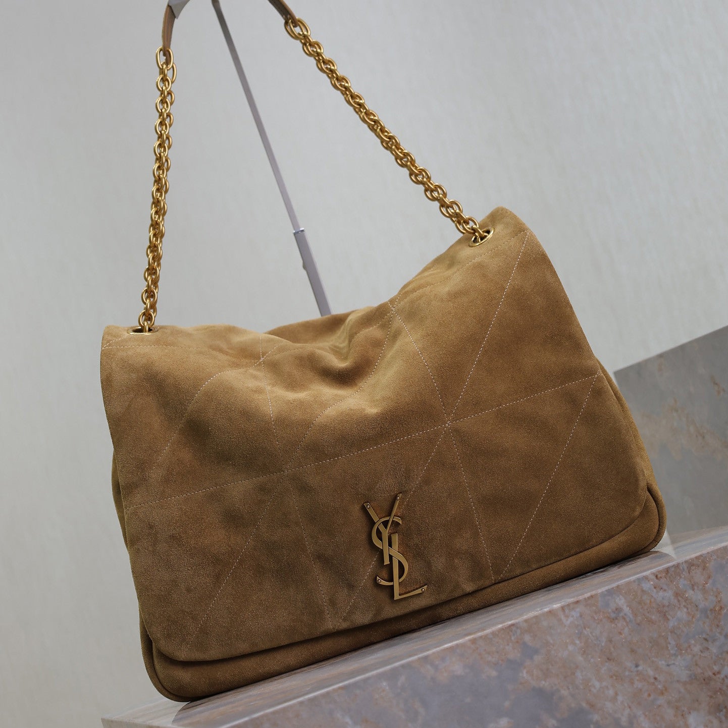 Saint Laurent Jamie 4.3 Women's Solid Color Logo Chain Suede Handbag Shoulder Bag Crossbody Bag Bags #78112