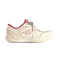 Balenciaga Hamptons Worn-Out Men's and Women's Solid Color Cowhide Leather and Polyester Low-Top Lace-Up Sneakers Shoes #77981