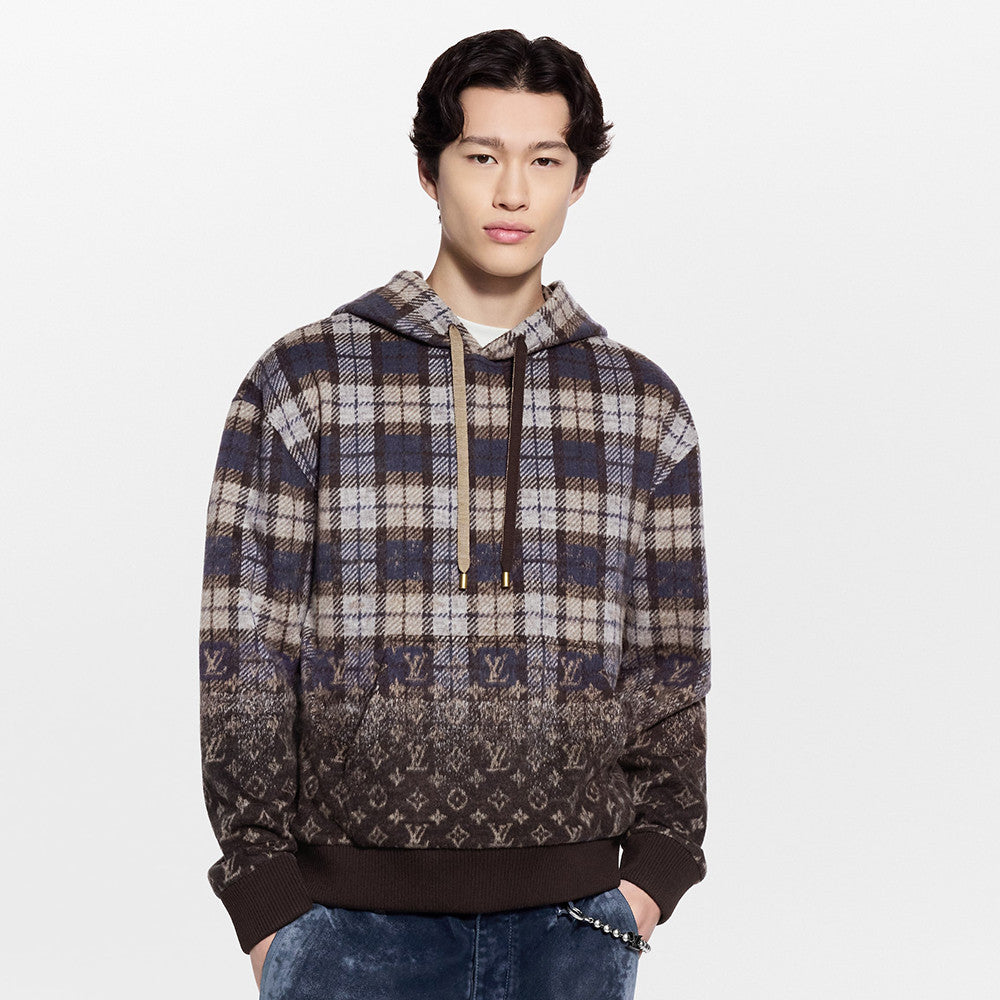 Louis Vuitton Monogram Faded Plaid Hoodie #337090