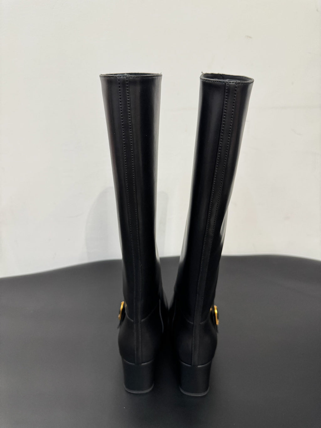Saint Laurent Women's JULIA Boots In Smooth Leather In Black #329674