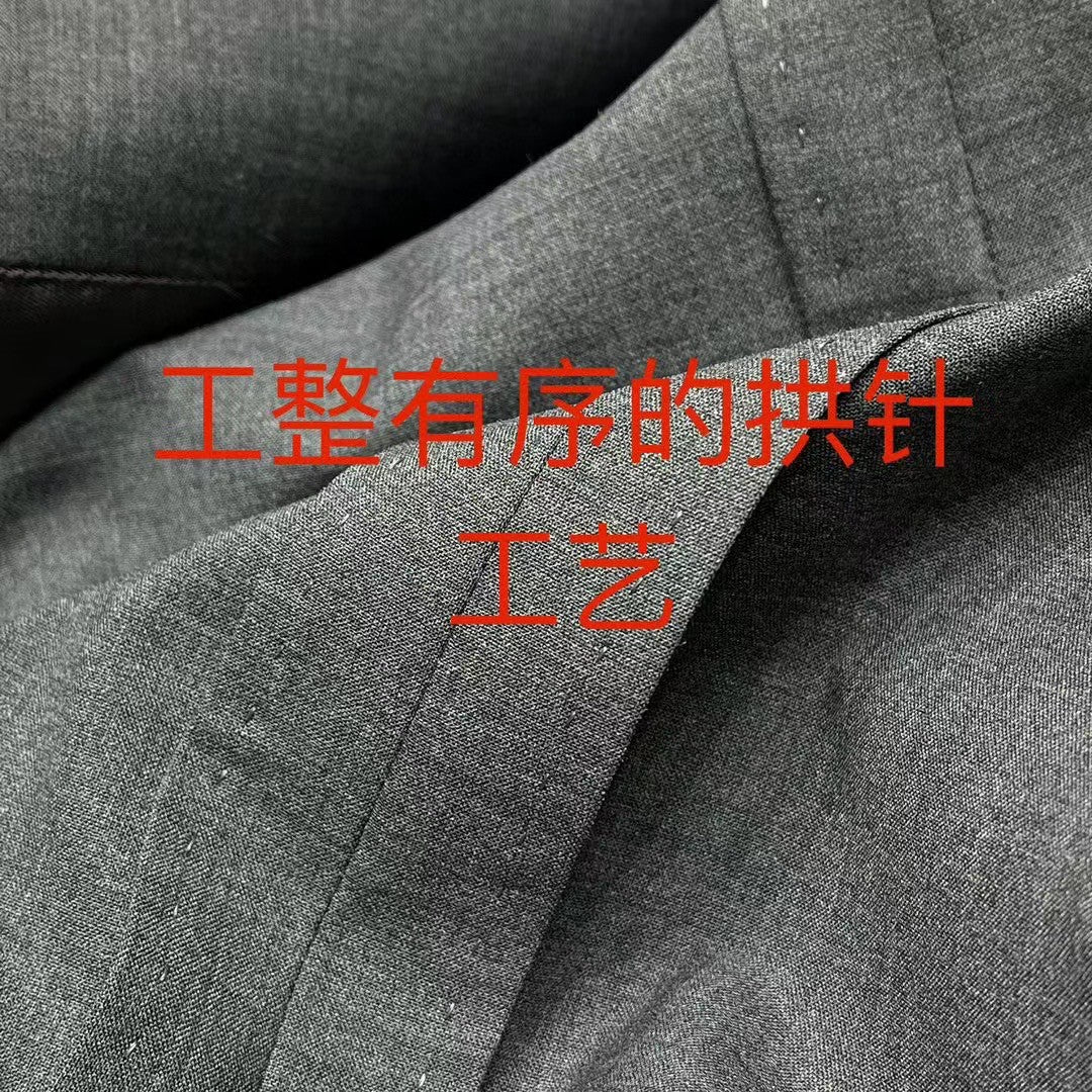 Loro Piana Men's Spring And Autumn Gentleman Bamboo Fiber Wool Suit Jacket Fashion Temperament Lapel Single-breasted Jacket Suit Pants Suit Set Ngvp #8887