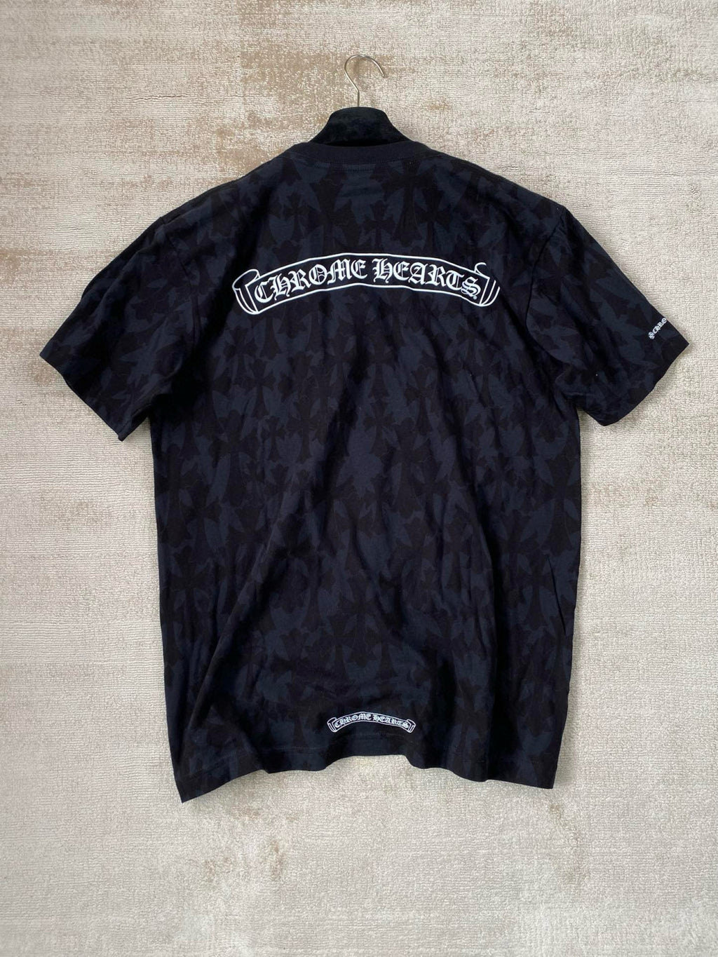 Chrome Hearts Men's Summer Logo Printed Round Neck Short Sleeve T-Shirt Pullover Long Sleeve T-Shirt #99423