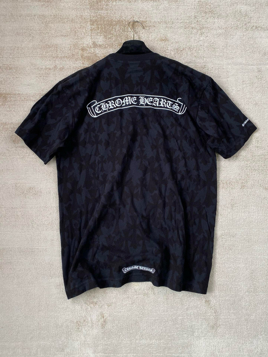 Chrome Hearts Men's Summer Logo Printed Round Neck Short Sleeve T-Shirt Pullover Long Sleeve T-Shirt #99423