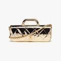 Chanel Large Flap Bag With Top Handle Metallic Mirror Calfskin #375534