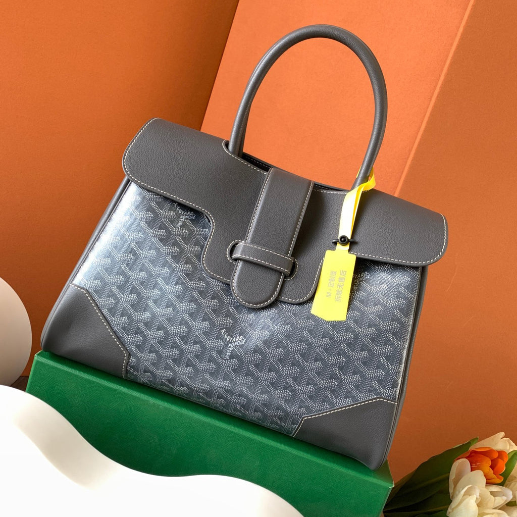 GOYARD Men's And Women's Fashion Classic Color Blocked Print Leather Tote Handbag Bag Bags SAIGOCMMLTY-01CL03P #78819
