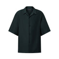 Louis Vuitton Men's Summer Solid Color Embroidered Full Print Silk Blend Single Breasted V-neck Short Sleeved Shirt #77565