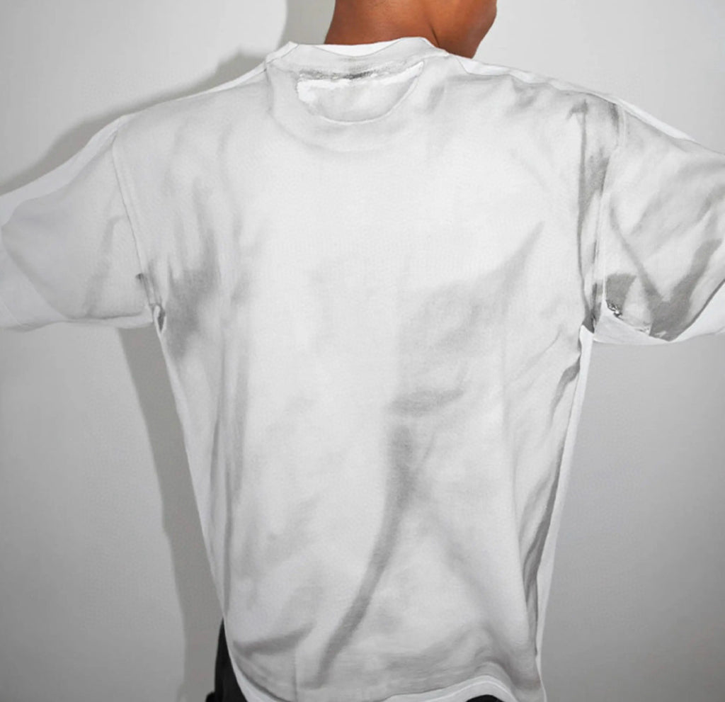Supreme x MM6 Maison Margiela Men's and Women's Summer Deconstructed False Two Piece Square Logo Short Sleeve T-Shirt #99239