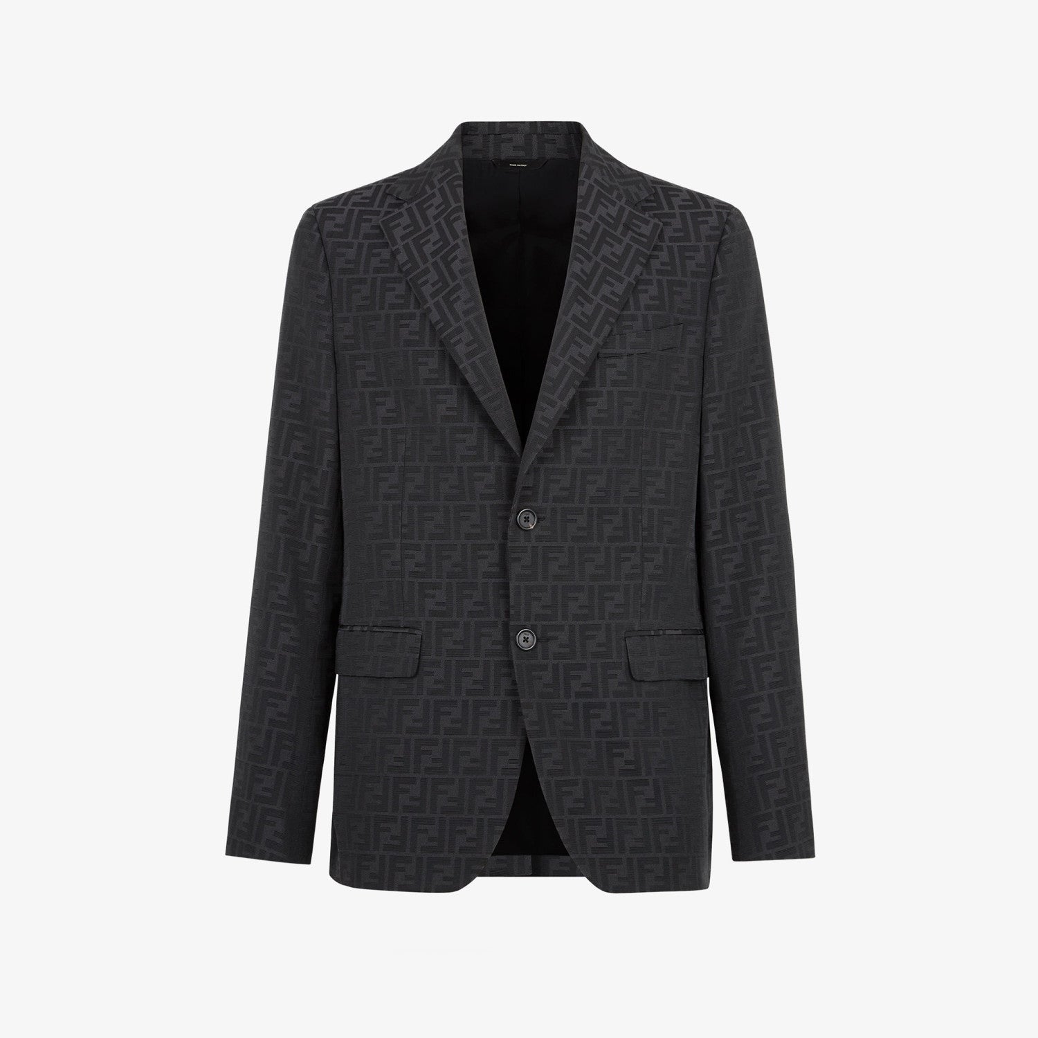Fendi Men's Fall And Winter F Full Print Casual Suit Jacquard Lapel Single-breasted Jacket Straight Suit Pants Set #71558