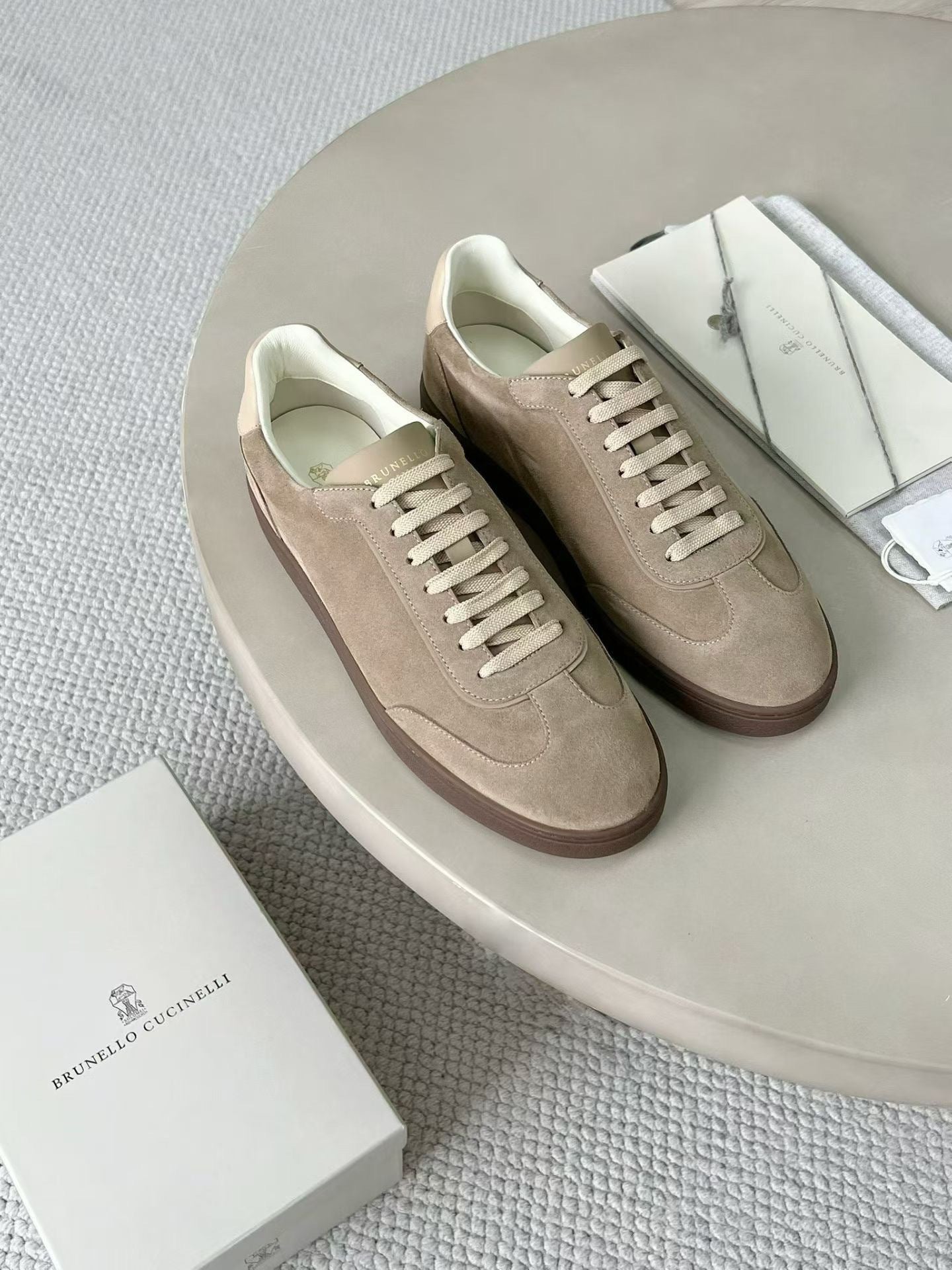 Brunello Cucinelli Top-quality Version Men's Suede sneakers #375407