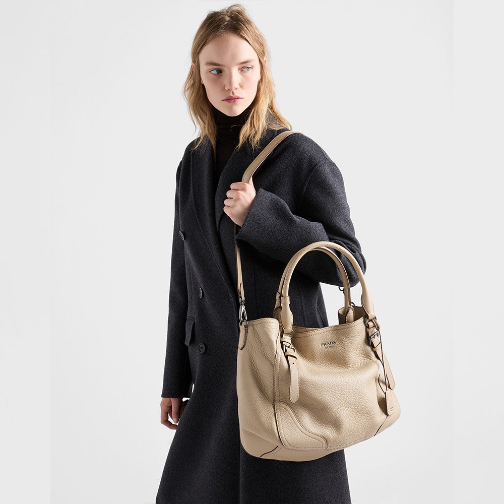 PRADA Large Leather Tote Bag #335977