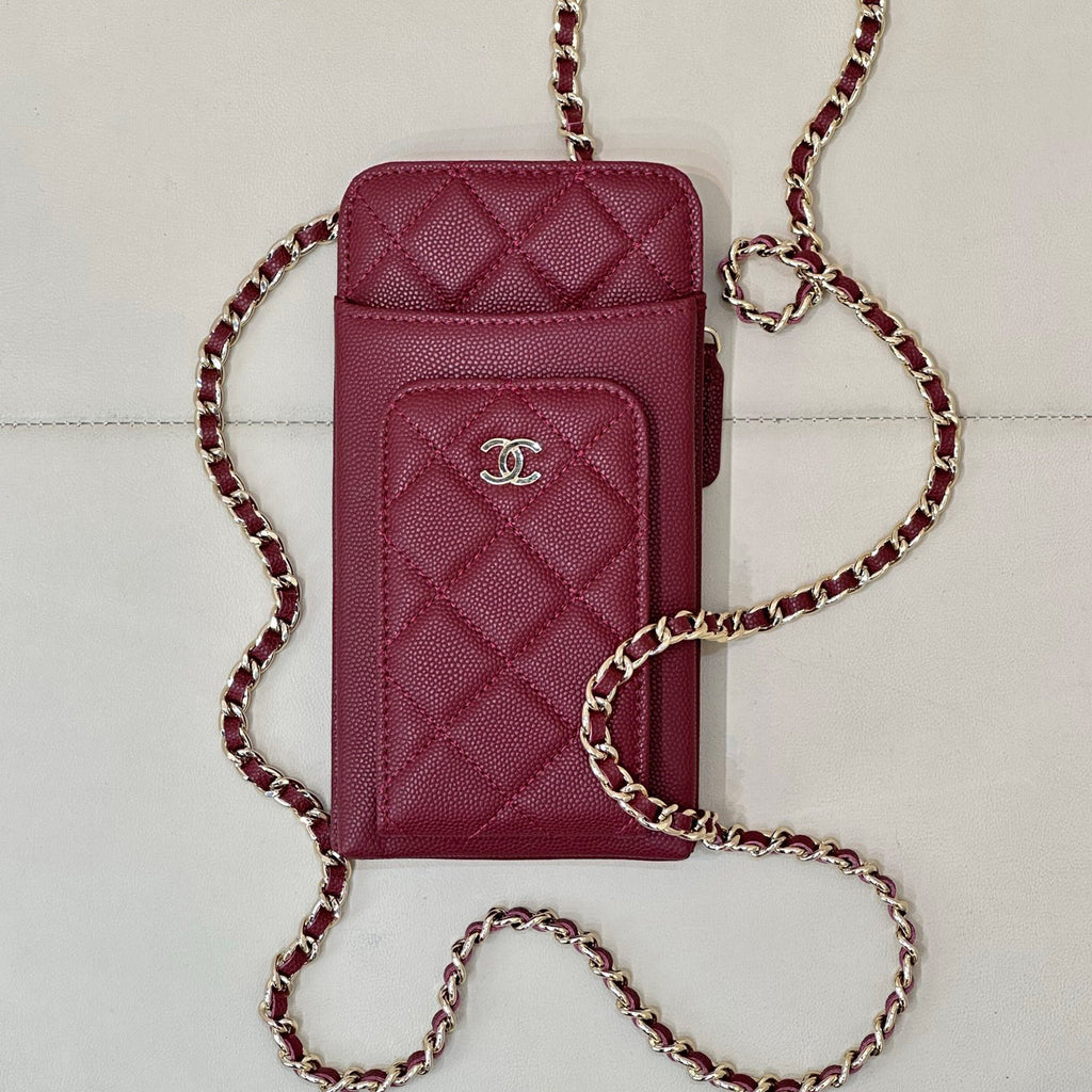 Chanel Women's Fashion Casual Leather Chain Logo Mobile Phone Bag Coin Purse Card Holder Bag Bags #78386