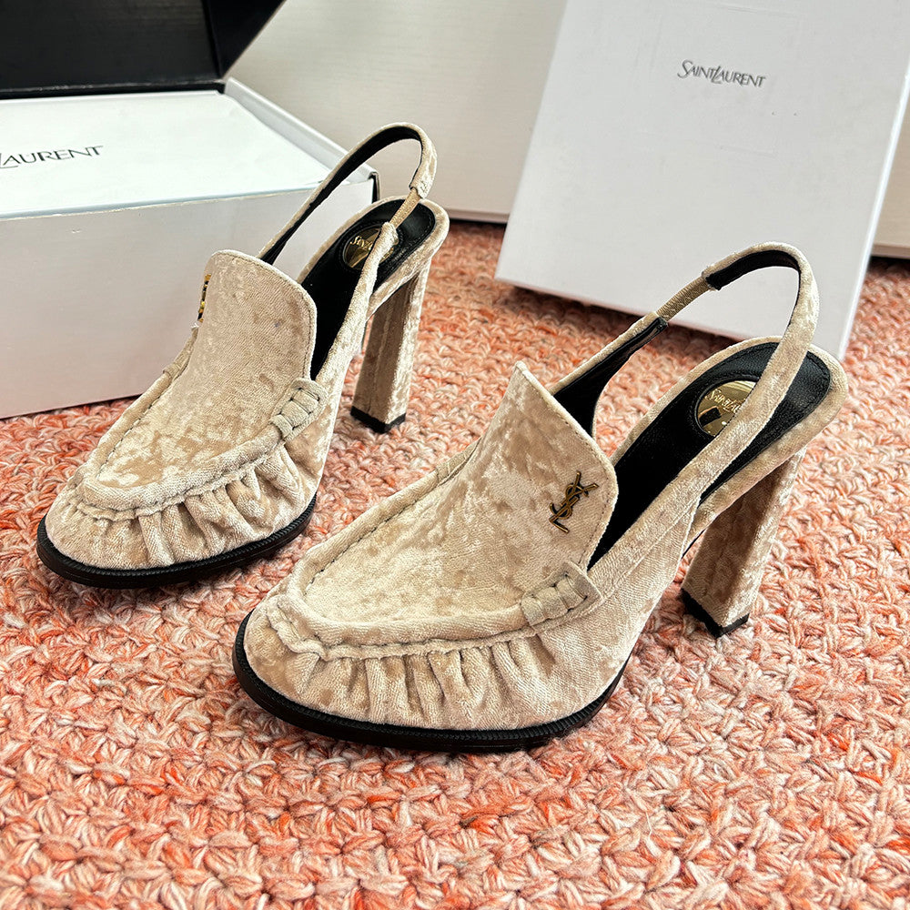 Saint Lauren High Heel Loafers #377321