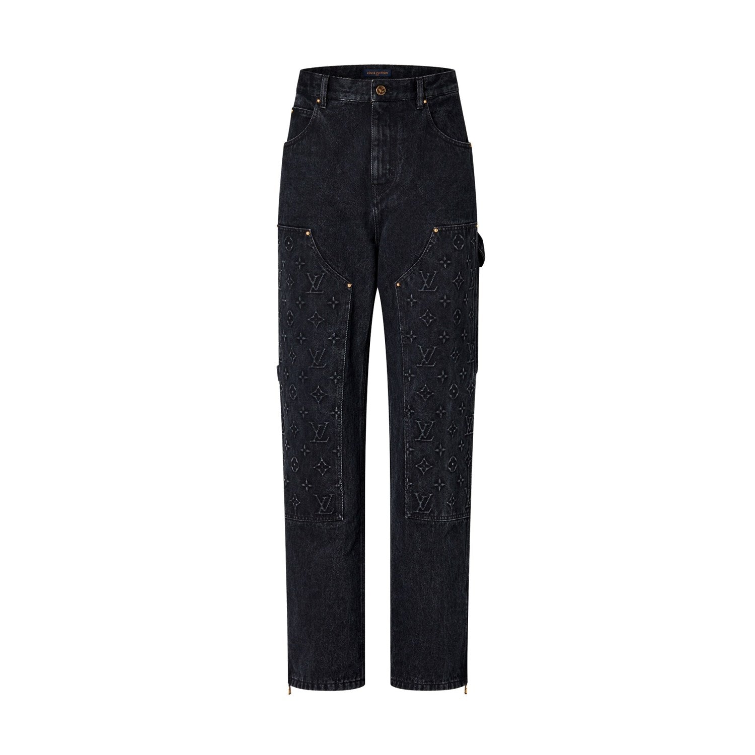 Louis Vuitton Denim Buckle Up Jacket And Pants Set #22157