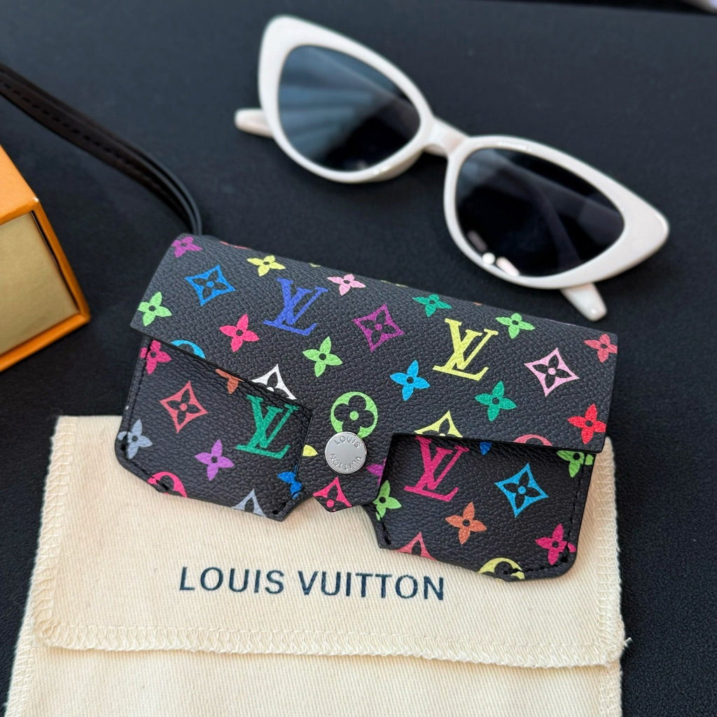 Louis Vuitton Men's And Women's Classic Fashion Aging Full-print Leather And Canvas Hanging Strap Eyeglass Case Bags M02701 #78174