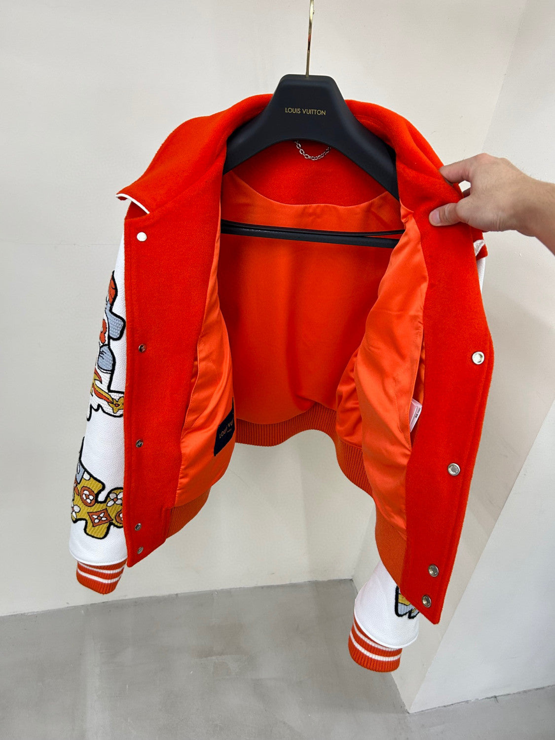 Louis Vuitton Mini Varsity Blouson Colour Blocked Baseball Jacket #96269