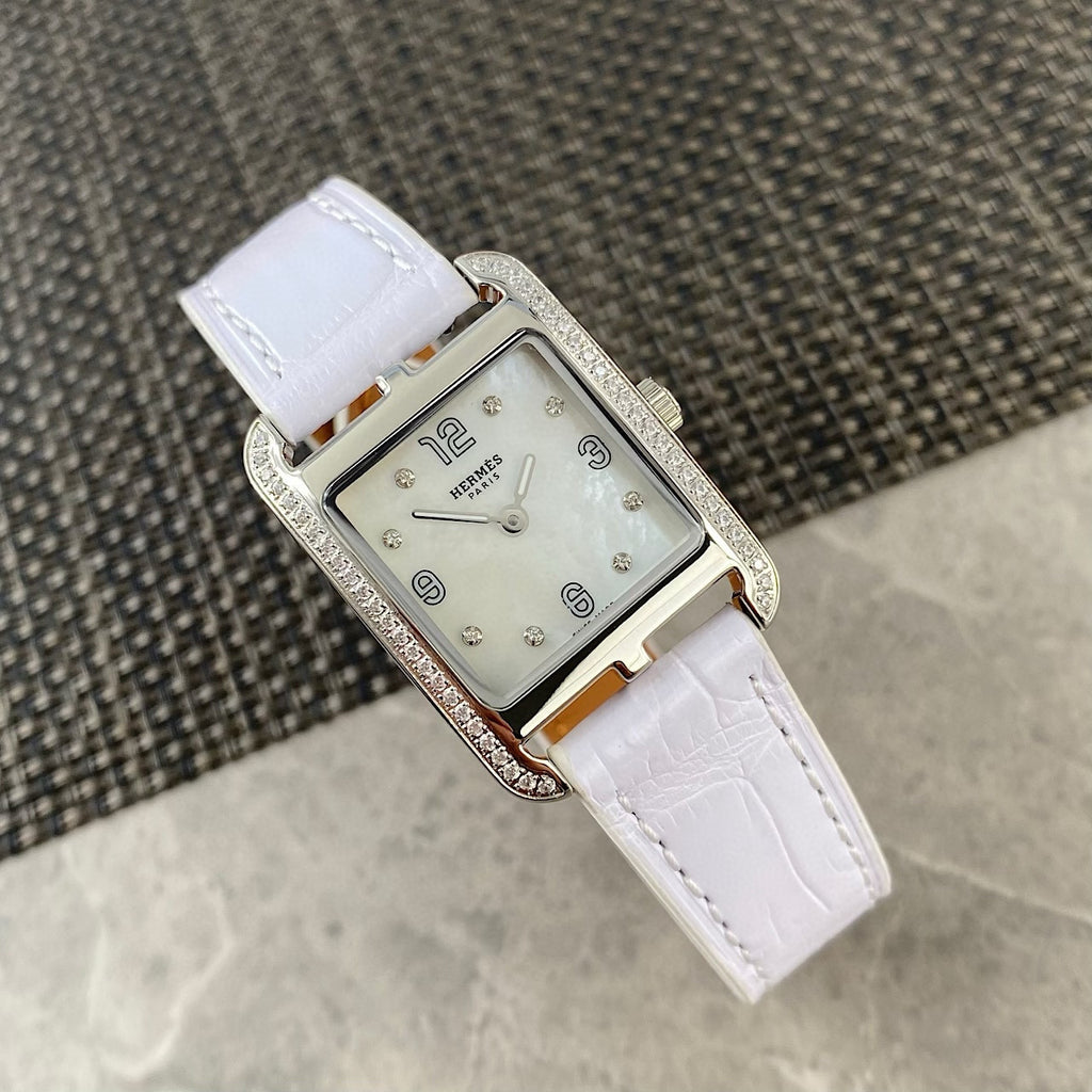 Hermes Cape Cod Women's Fashion Classic Minimalist Quartz Movement Genuine Leather Strap Watch Accessories #78528