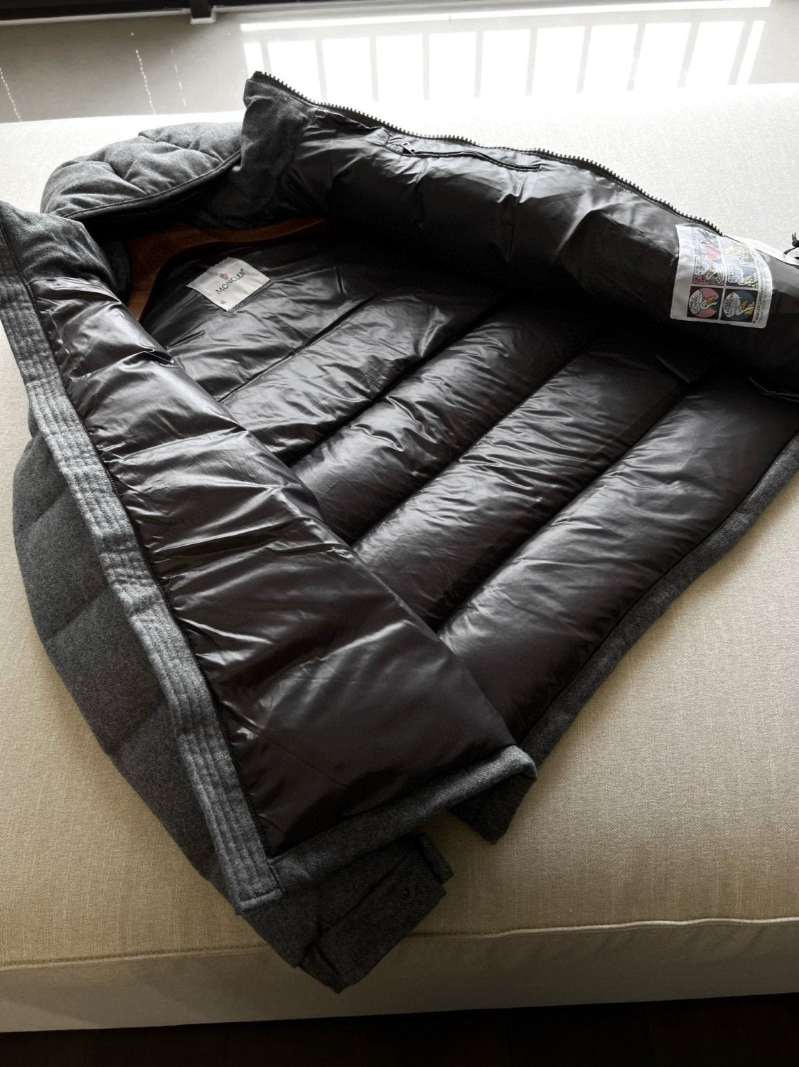 Moncler Men's Winter Solid Color Hooded Zipper Long Sleeve Puffer Down Jacket #73858