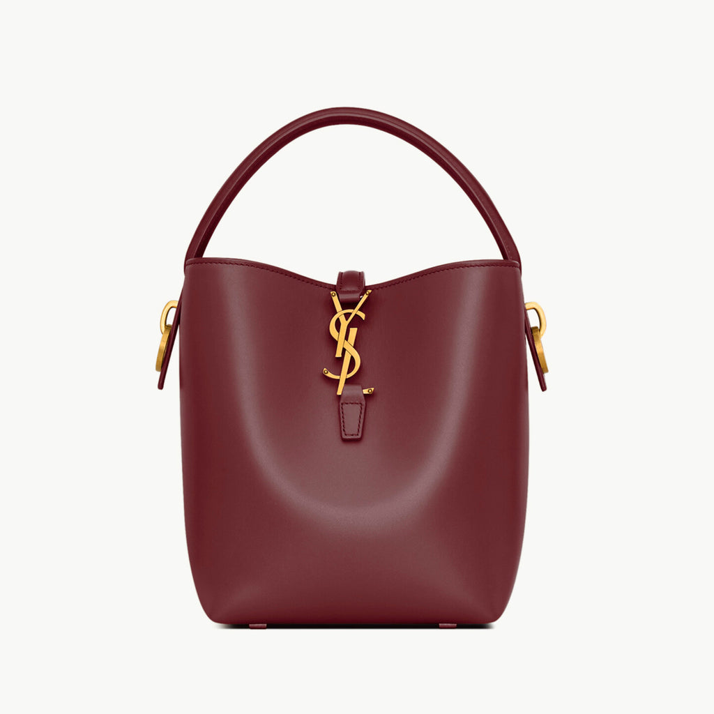 Saint Laurent Women's LE 37 Logo Hook Buckle mini Small Glossy Solid Color Bucket Bag Suede Leather Handbags Casual Bags 7490362R20W9207 #81334