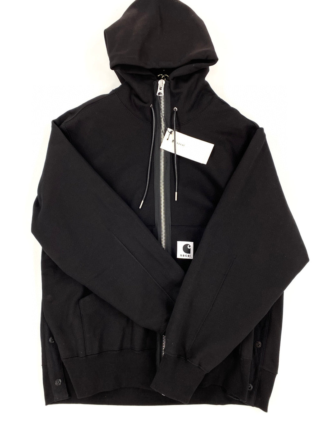 Sacai X CARHARTT Wip Hooded Long Sleeve Zipper Coat Jacket #21914