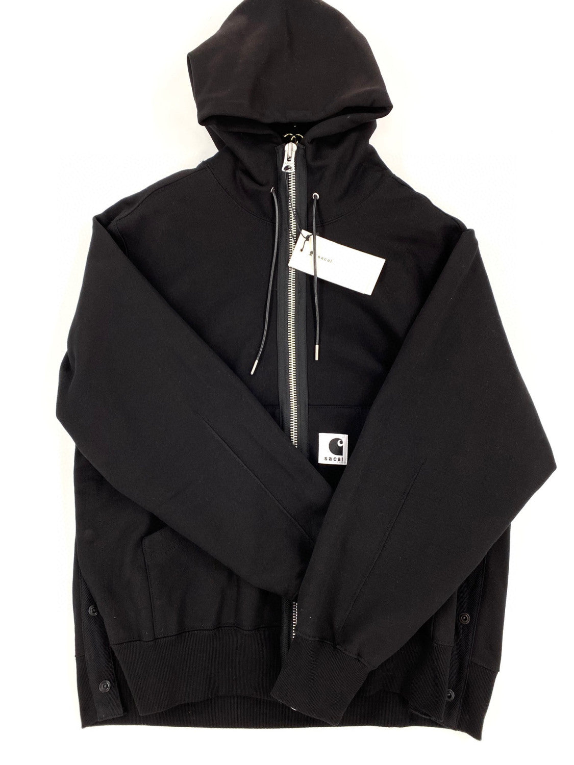 Sacai X CARHARTT Wip Hooded Long Sleeve Zipper Coat Jacket #21914