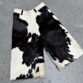 Self-branded Spring And Summer New 1of1 Leather Cow Fur Shorts High Street Trend Fashion Hip-hop Style Versatile Luxury Wide-legged Shorts Ngvp #1583