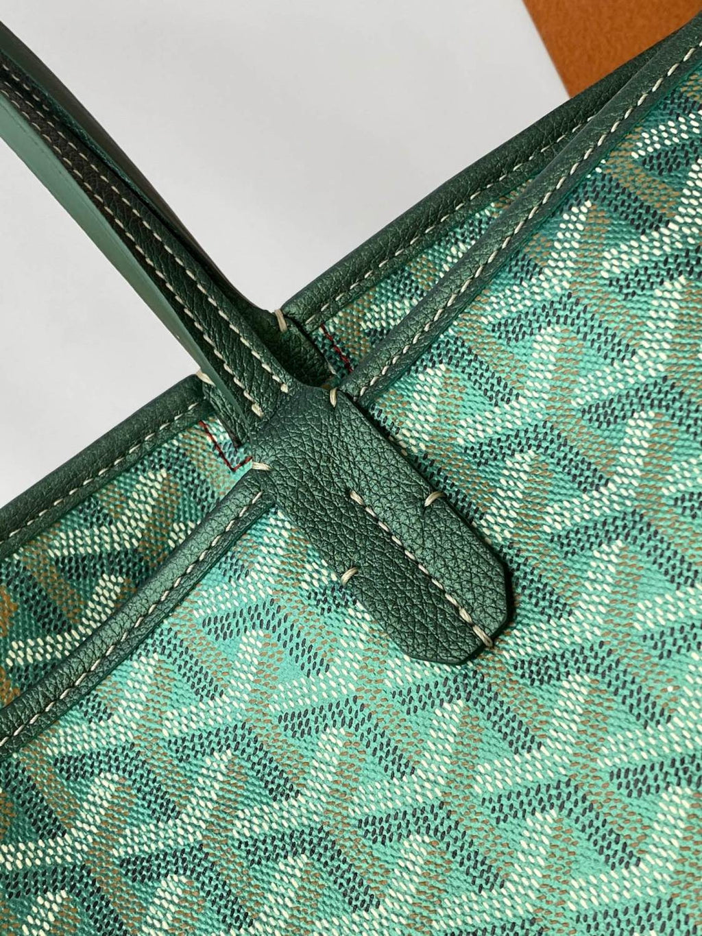 GOYARD Artois Men's Women's Y Word Old Flower Full Print Leather Shoulder Bag Zipper Closure Casual Tote Bags #77388