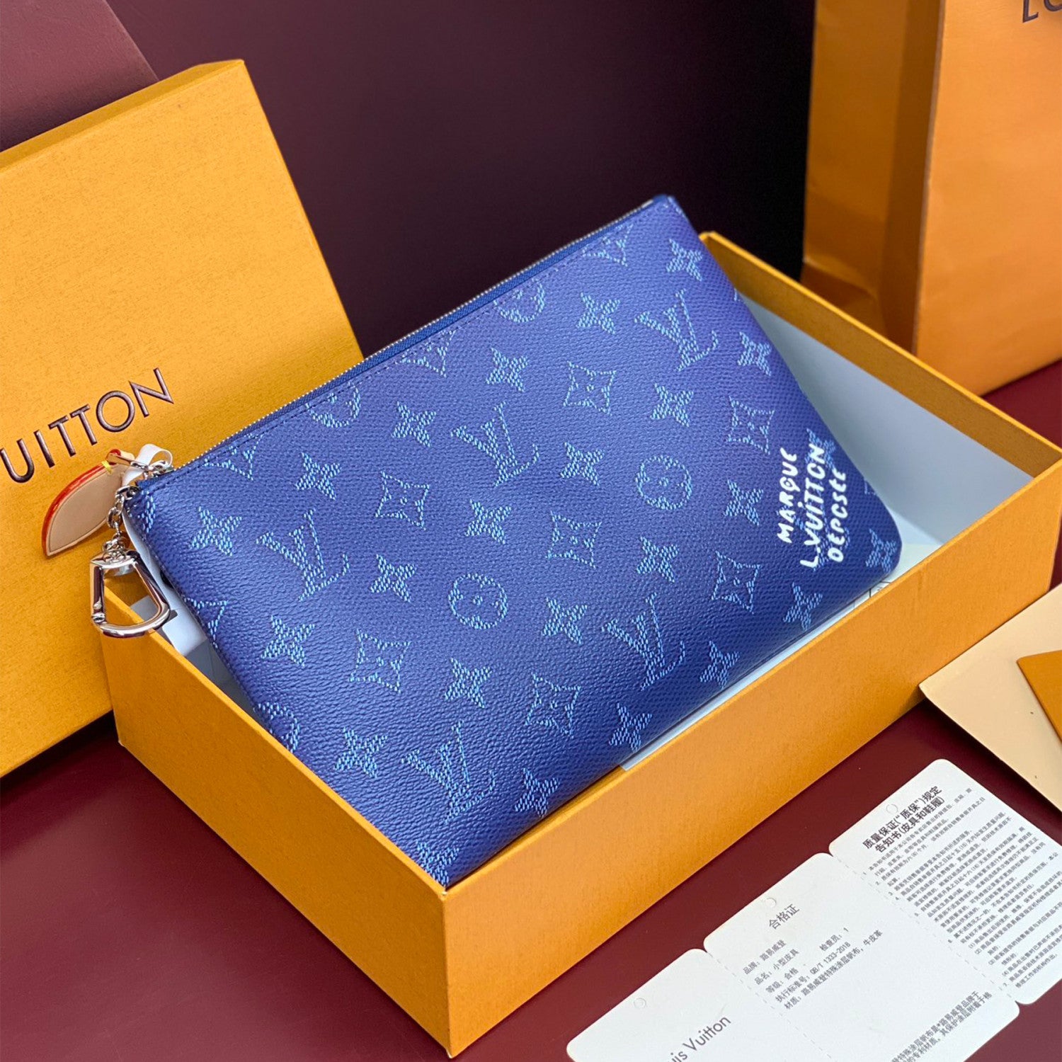 LOUIS VUITTON Medium Key Wallet Monogram Heritage Canvas Chain Hook Zipper Mini Wallet Bag Bags  Key Pouch M27109 #82262A