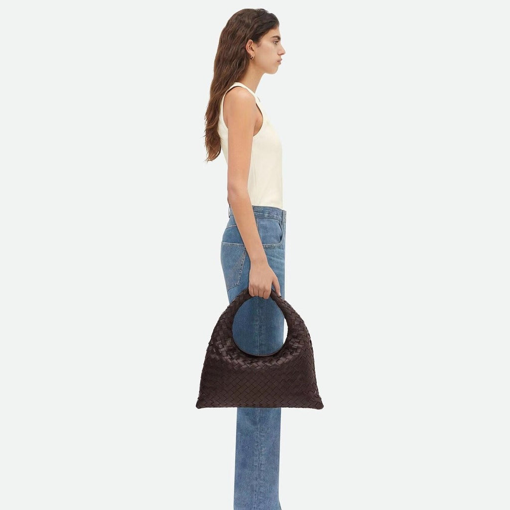 Bottega Veneta Small Multicolour Collection Intrecciato Braided Shoulder Bags Suede Glossy Genuine Leather 100% Genuine Leather Fashion Temperament Elegant Exquisite Bag 763966v3iv13268 #81128