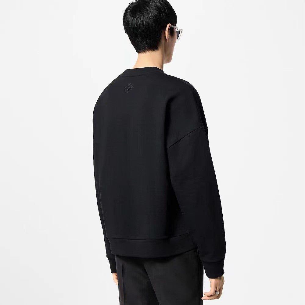 Louis Vuitton Men's Spring and Autumn Letter Printed Round Neck Cotton Long Sleeve Sweatshirt Pullover #72432