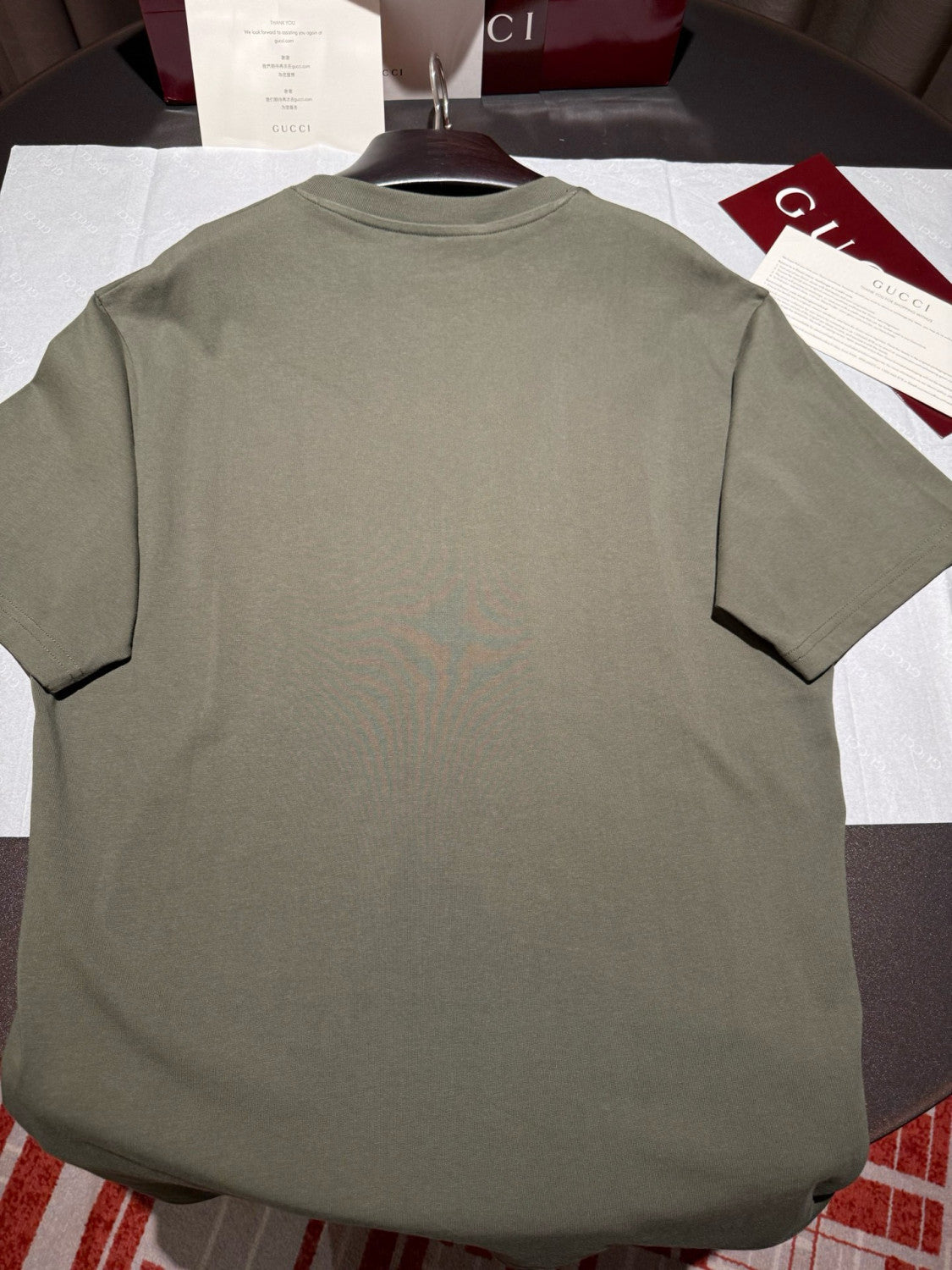 Gucci Men's Summer Solid Color Fashion Casual Letter Print Round Neck Drop Shoulder Short Sleeve T-Shirt #78253