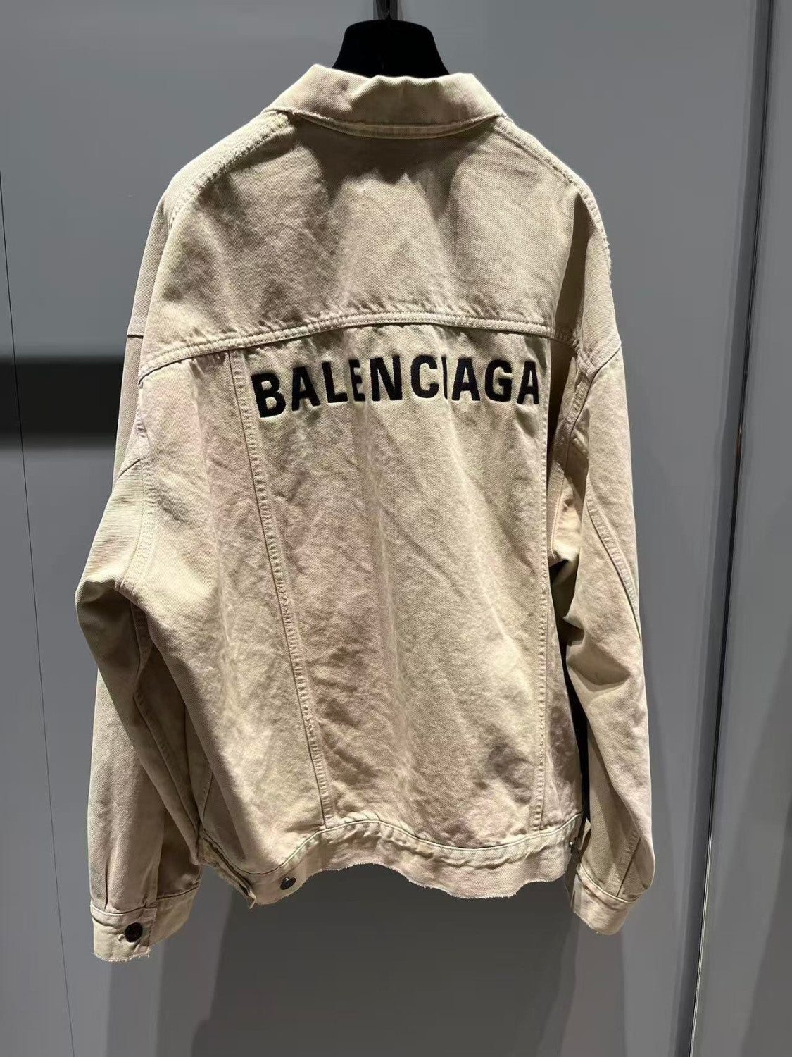Balenciaga Embroidered Denim Jacket #333927