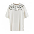 Saint Michael Men's Summer Printed Half High Neck Pullover Straight Short Sleeve Drop Sleeve T-Shirt Ngvp #8367