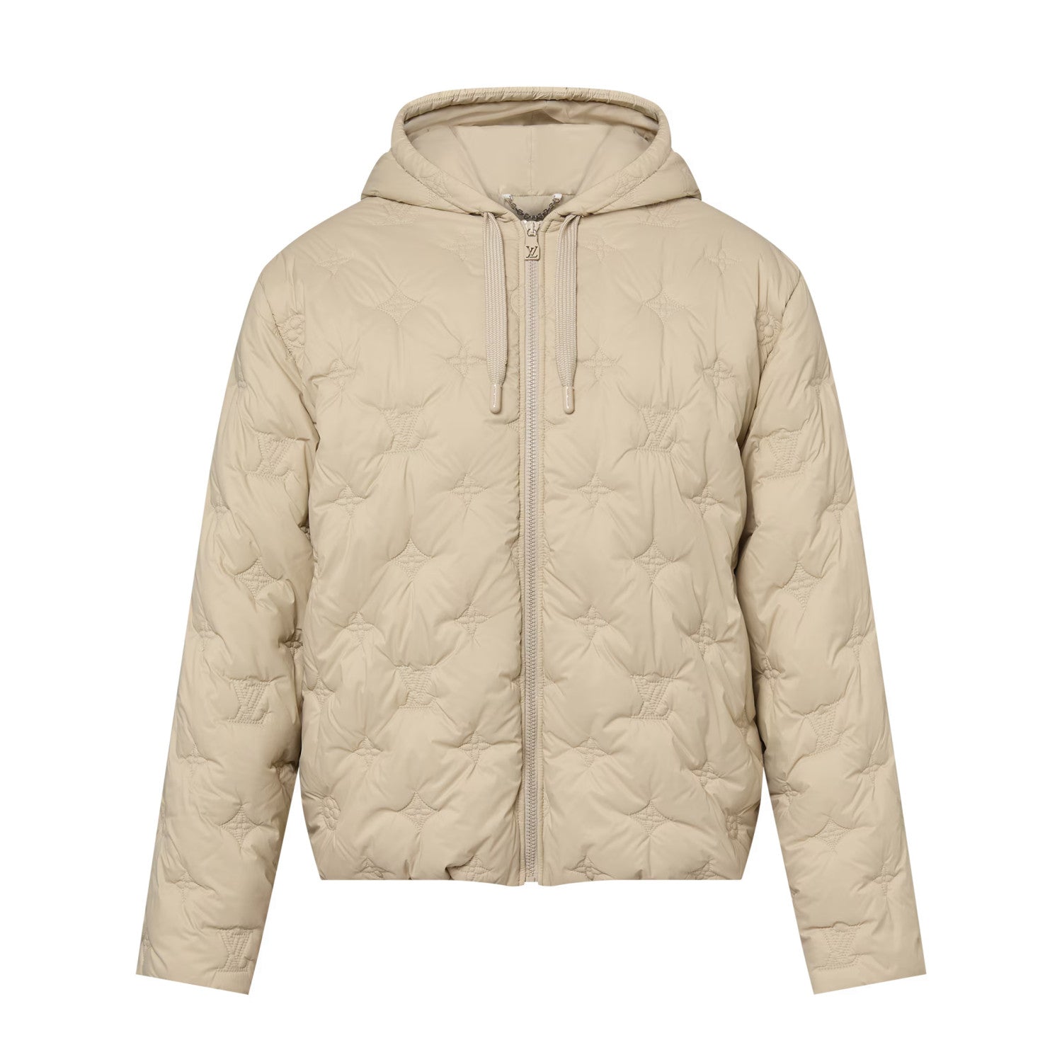 Louis Vuitton Women's And Men's Autumn and Winter Embroidered Letter Printed Solid Color Hooded Zipper Long Sleeve Cotton Jacket #74373