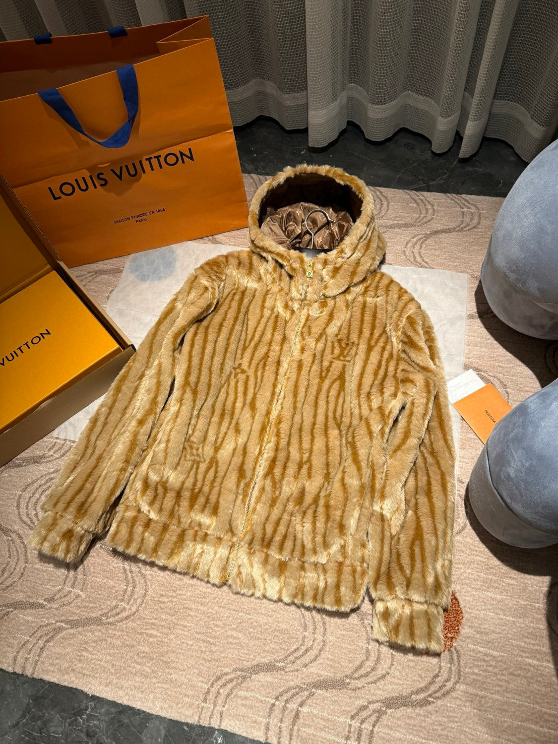 Louis Vuitton Epi Fleece Hooded Blouson #334486