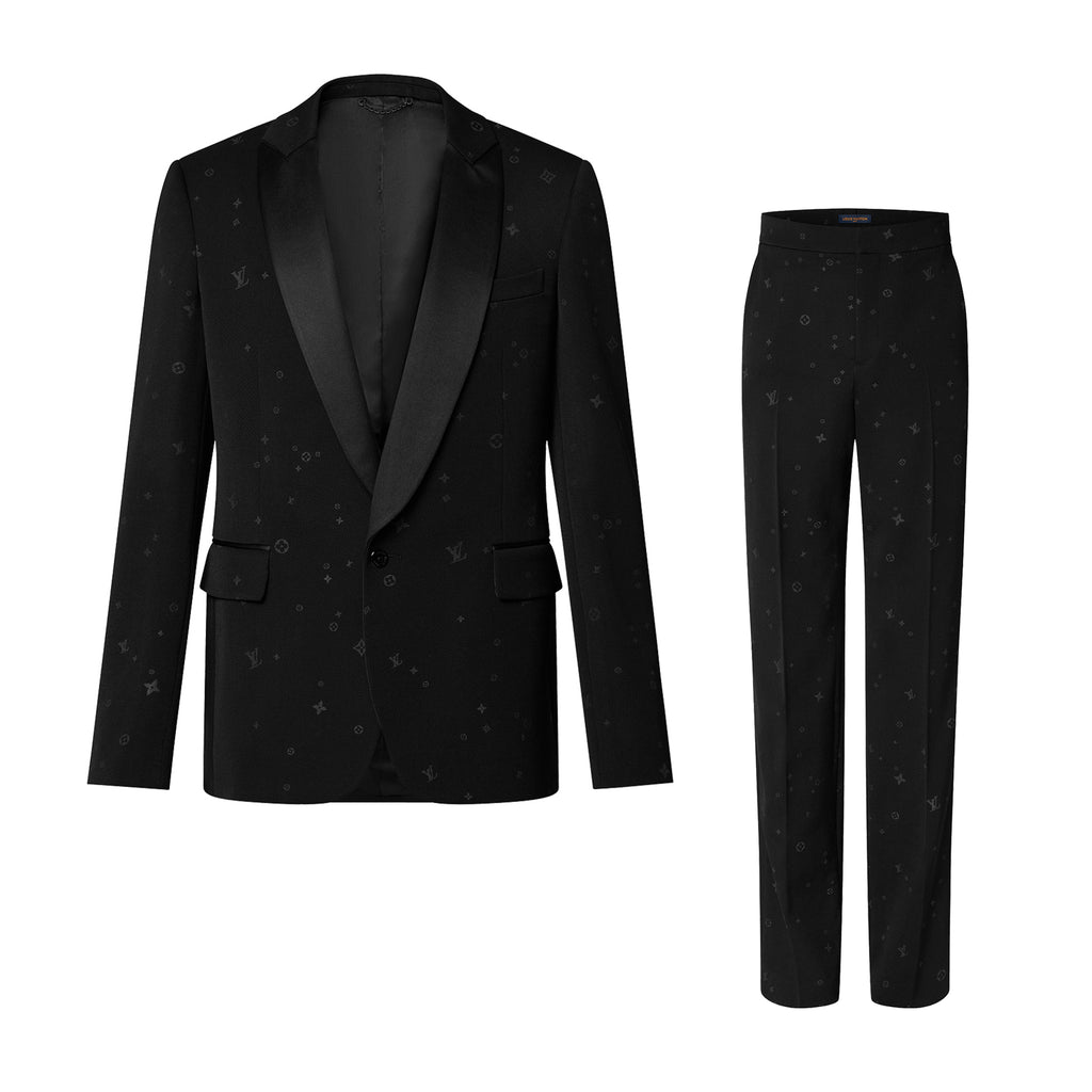 Louis Vuitton Men's All Season Starry Night Single-Breasted Wool Tuxedo Jacket Pants Set Suit #96892
