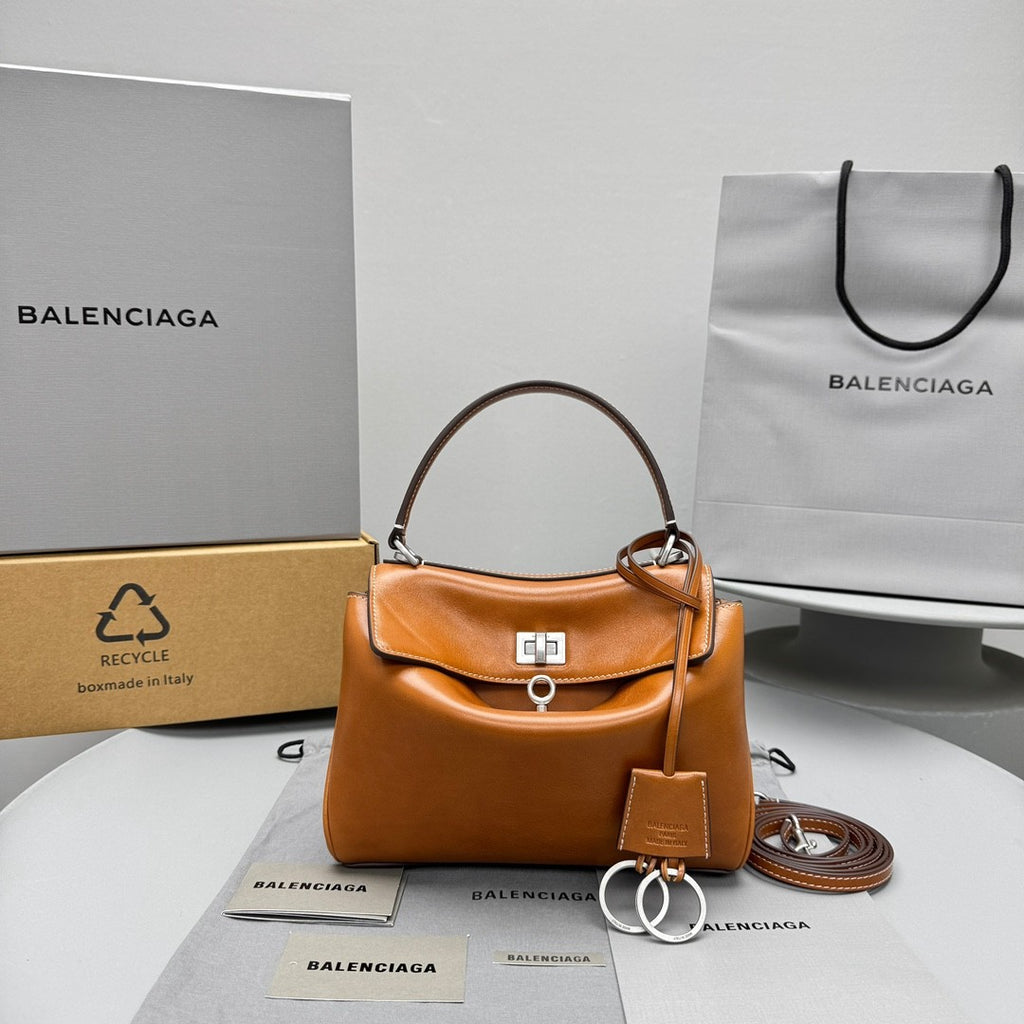 Balenciaga Rodeo Mini Handbag Tan Clutch Bag Spring Summer Women's Fashion Luxury Leather Bags Bag 7954562ABP72753 #81249