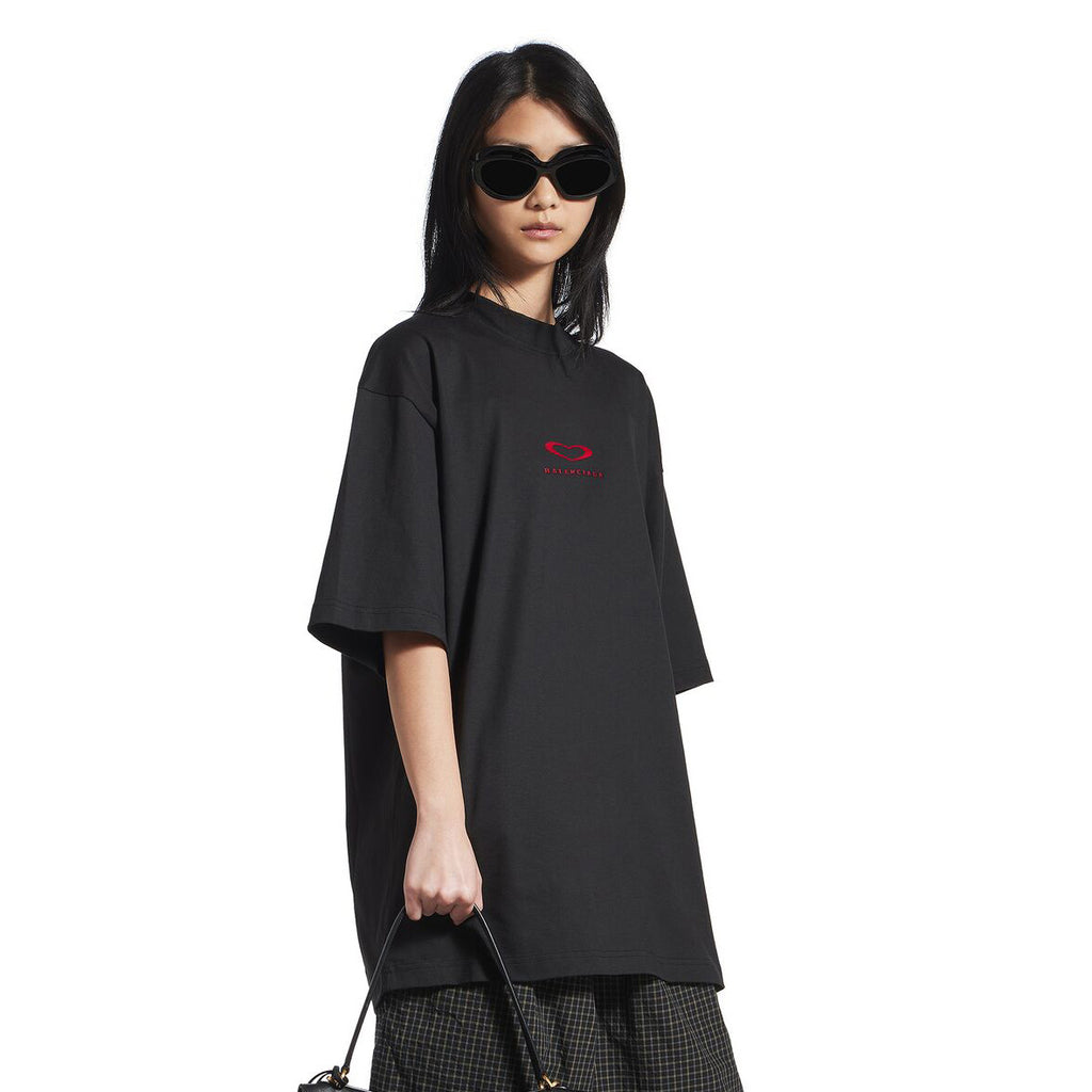 Balenciaga Men's And Women's Summer Fashion Casual Crew Neck Pullover Vintage Plain Weave Knit Short Sleeve T-Shirt with Elastic Waistband Logo Embroidered Shorts Suit Set #78535