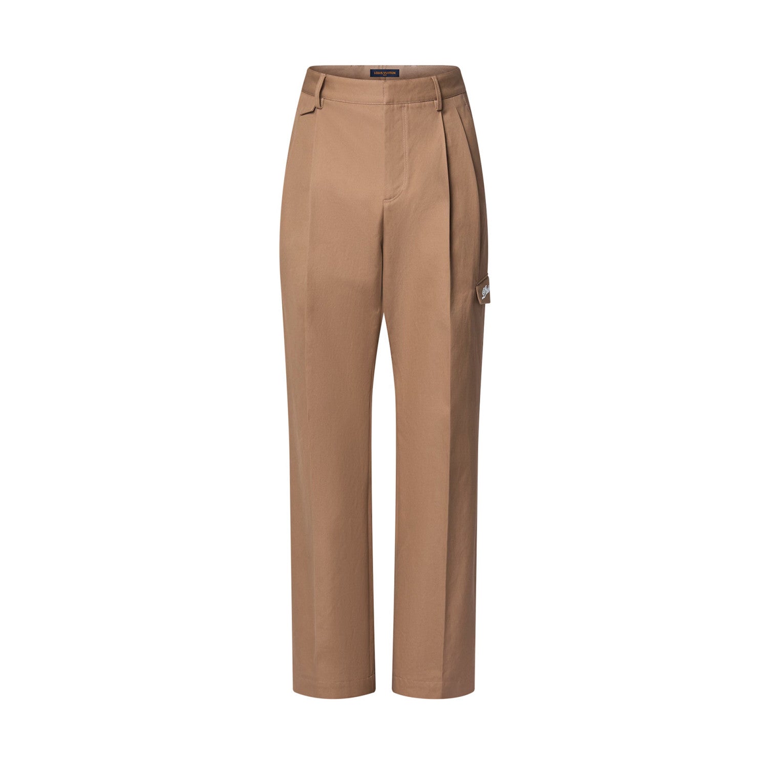 Louis Vuitton Men's Spring and Autumn Solid Color Embroidered Letter Printed Cotton Woven Fabric Casual Pants #76567