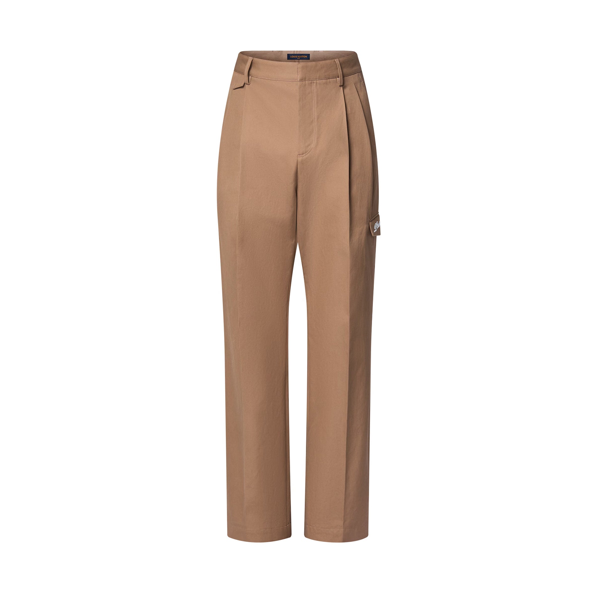 Louis Vuitton Men's Spring and Autumn Solid Color Embroidered Letter Printed Cotton Woven Fabric Casual Pants #76567