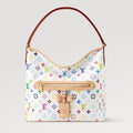Louis Vuitton Women's Single-Shoulder Handbag Lineup Takashi Murakami White Sancai 2026 New Monogram Leather Bag Elegant Casual Handbag M27582 #82658A