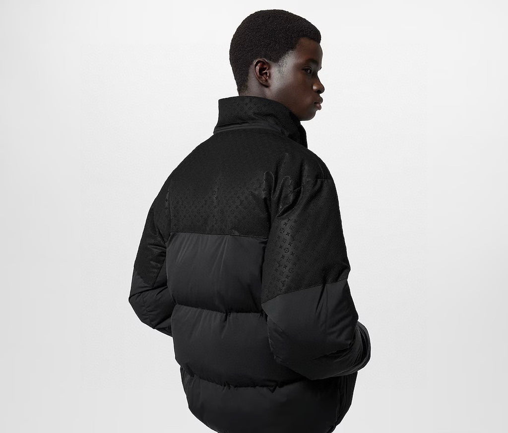 Louis Vuitton Men's Autumn and Winter Solid Color Logo Embossed Hooded Zipper Long Sleeve Warm Puffer Down Jacket #74945